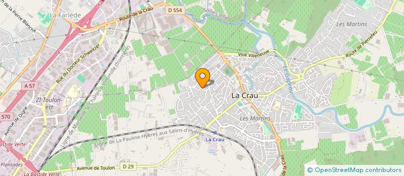 localisation de l'entreprise SIPX  LA CRAU