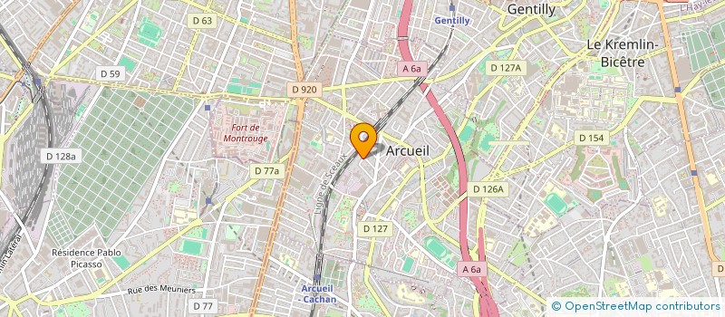 localisation de l'entreprise SIQUIER PAUL à ARCUEIL