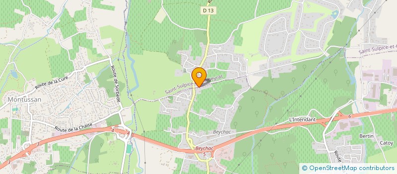 localisation de l'entreprise SIR 1  BEYCHAC-ET-CAILLAU