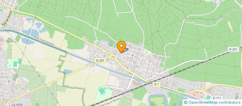 localisation de l'entreprise SIRA  AY-CHAMPAGNE