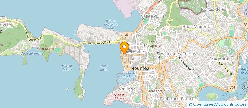 localisation de l'entreprise SIRA à NOUMEA