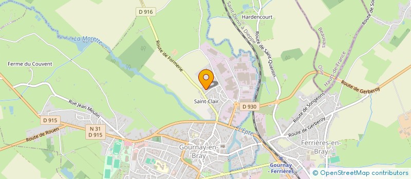 localisation de l'entreprise SIRA EXPERTISE à GOURNAY-EN-BRAY