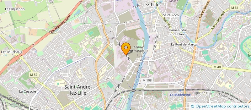 localisation de l'entreprise SIRAC DEVELOPPEMENT à SAINT-ANDRE-LEZ-LILLE
