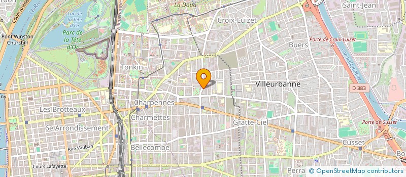 localisation de l'entreprise SIRAC SERVICES à VILLEURBANNE