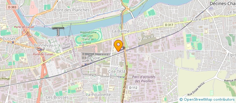 localisation de l'entreprise SIRAE  VAULX-EN-VELIN