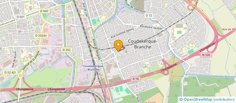 localisation de l'entreprise SIRAOUI - DEBOTTE  COUDEKERQUE-BRANCHE