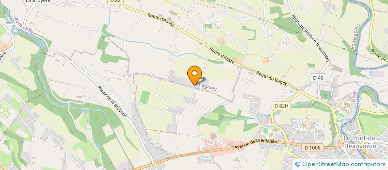 localisation de l'entreprise SIRASUD à ROMAGNIEU