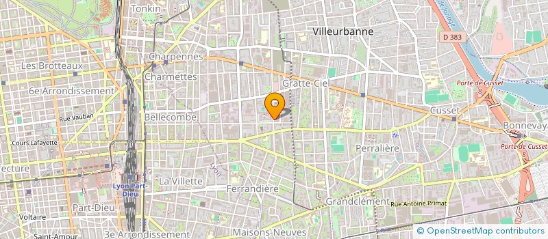 localisation de l'entreprise SIRAT à VILLEURBANNE