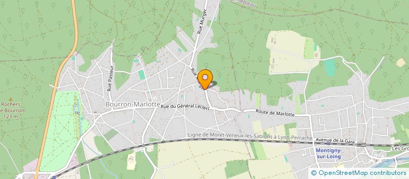 localisation de l'entreprise SIRCOM 77 à BOURRON-MARLOTTE