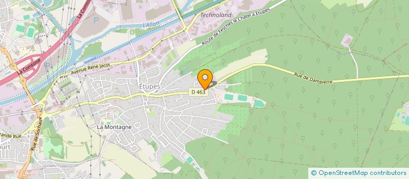 localisation de l'entreprise SIRE CLAUDE  ETUPES