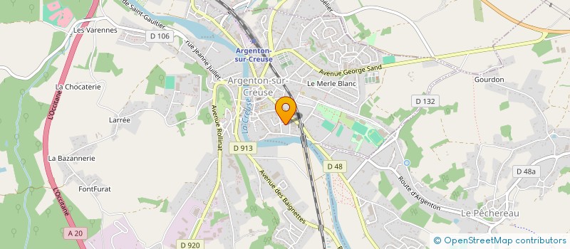 localisation de l'entreprise SIRE MAC à ARGENTON-SUR-CREUSE