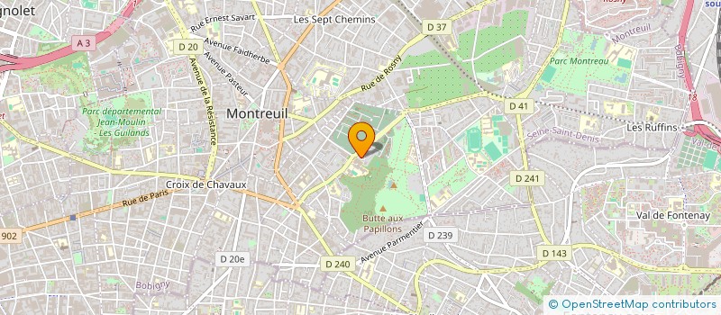 localisation de l'entreprise SIREAL à MONTREUIL