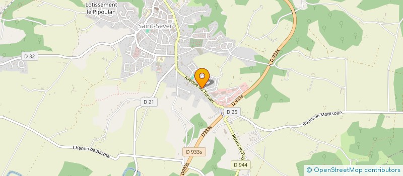 localisation de l'entreprise SIREBO  SAINT-SEVER