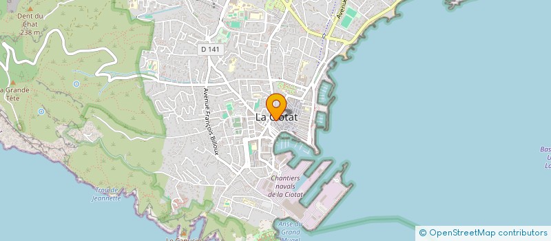 localisation de l'entreprise SIREC BAT à LA CIOTAT
