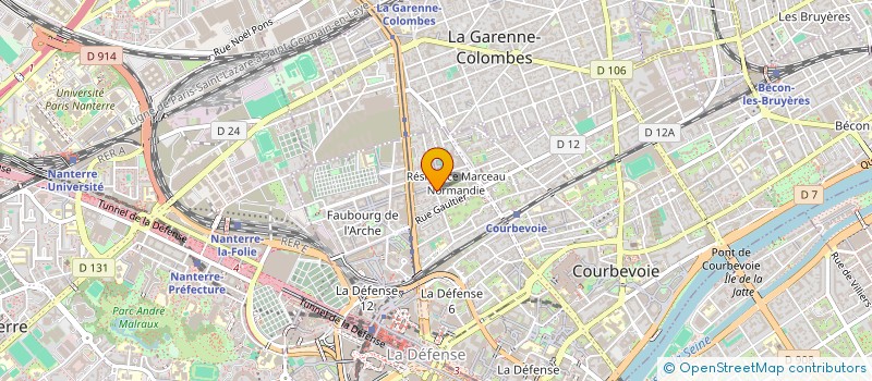 localisation de l'entreprise SIRELEC à COURBEVOIE