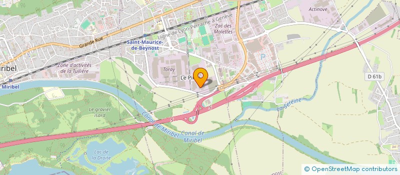 localisation de l'entreprise SIREM IMMOBILIER  SAINT-MAURICE-DE-BEYNOST