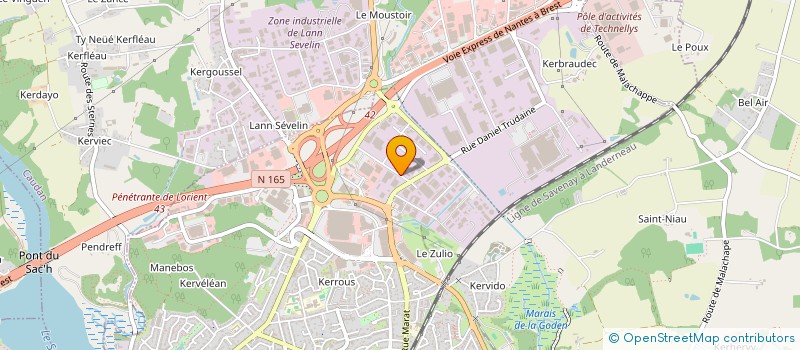 localisation de l'entreprise SIREN TEST à LANESTER
