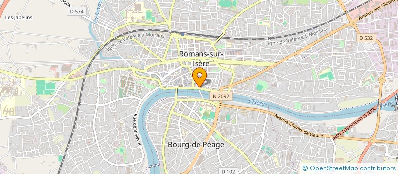 localisation de l'entreprise SIRENE  ROMANS-SUR-ISERE