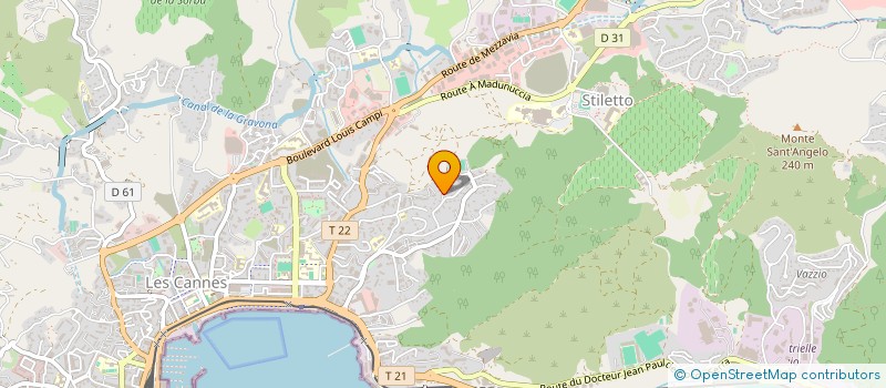 localisation de l'entreprise SIRENE D'ARTE à AJACCIO