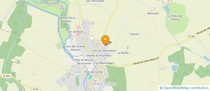 localisation de l'entreprise SIRENECOM à CHATILLON-COLIGNY