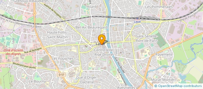 localisation de l'entreprise SIREUDE DM &CN à LAVAL