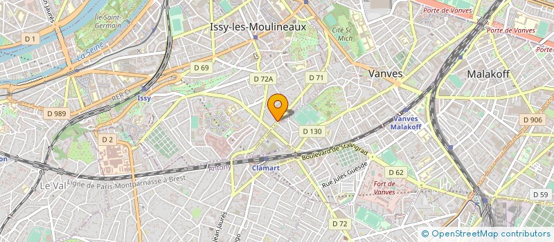 localisation de l'entreprise SIREVE à ISSY-LES-MOULINEAUX