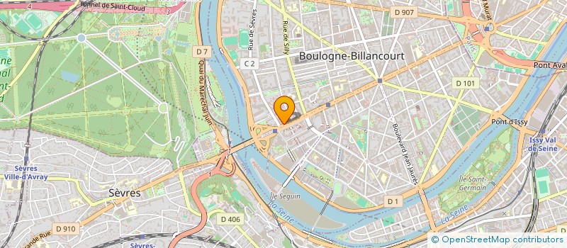 localisation de l'entreprise SIRHA SOCIETE IMMOBIL RENAULT HABITATION  BOULOGNE-BILLANCOURT
