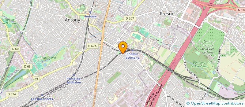 localisation de l'entreprise SIRHO à ANTONY