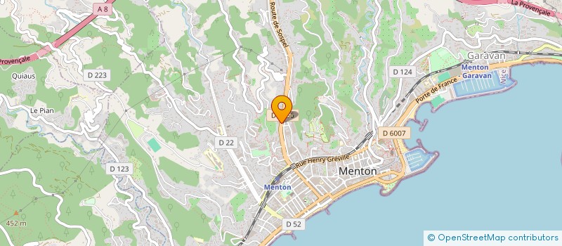 localisation de l'entreprise SIRI CONSTRUCTIONS à MENTON
