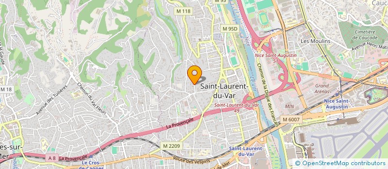 localisation de l'entreprise SIRIANNI FONDATIONS & TRAVAUX SPECIAUX à SAINT-LAURENT-DU-VAR