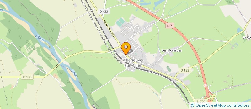 localisation de l'entreprise SIRIC  VILLENEUVE-SUR-ALLIER