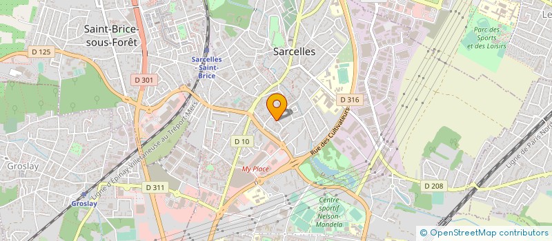 localisation de l'entreprise SIRIGU-POUZENC  SARCELLES