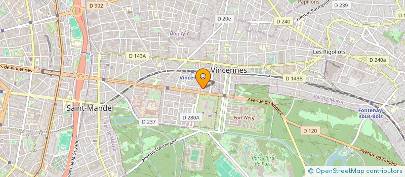 localisation de l'entreprise SIRILANNA THAI SPA  VINCENNES