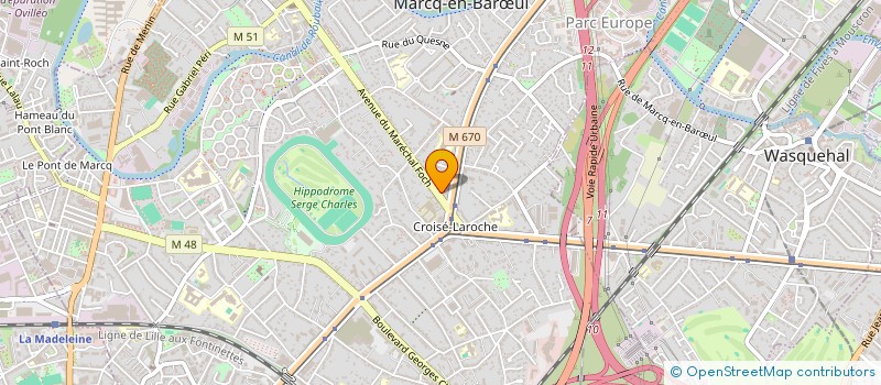 localisation de l'entreprise SIRINAY à MARCQ-EN-BARŒUL