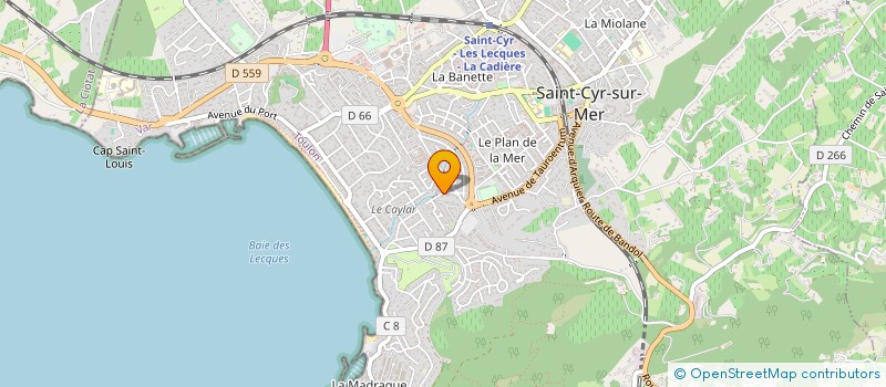 localisation de l'entreprise SIRION à SAINT-CYR-SUR-MER