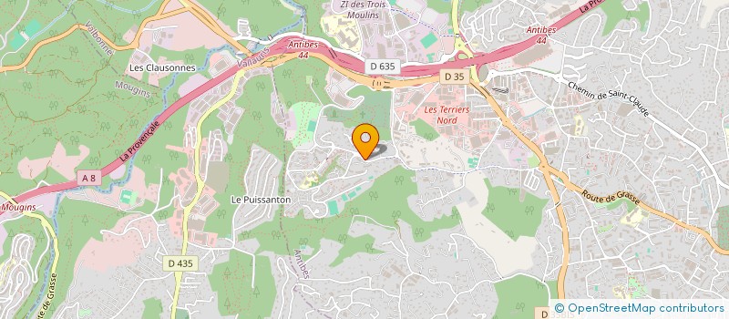 localisation de l'entreprise SIRIP SERVICE INSTALLATION RESEAU INFORMATIQUE PROFESSIONNELLE à ANTIBES