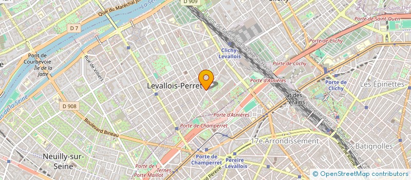 localisation de l'entreprise SIRIPHIROM à LEVALLOIS-PERRET