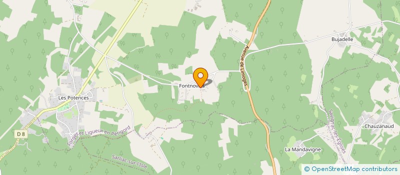 localisation de l'entreprise SIRIUS 24  SORGES ET LIGUEUX EN PERIGORD