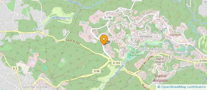 localisation de l'entreprise SIRIUS  VALBONNE