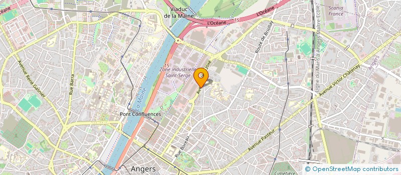 localisation de l'entreprise SIRIUS à ANGERS