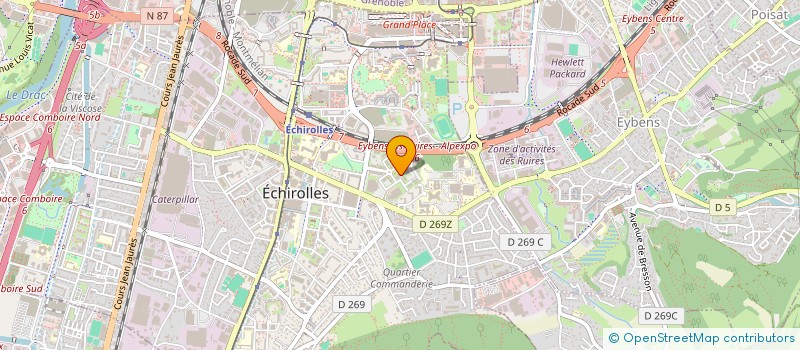 localisation de l'entreprise SIRIUS  ECHIROLLES