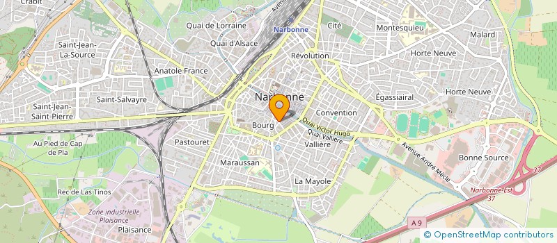 localisation de l'entreprise SIRIUS  NARBONNE