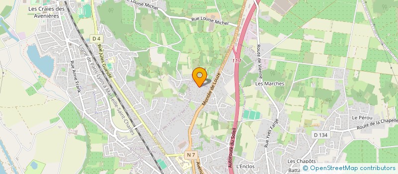 localisation de l'entreprise SIRIUS  LE PEAGE-DE-ROUSSILLON