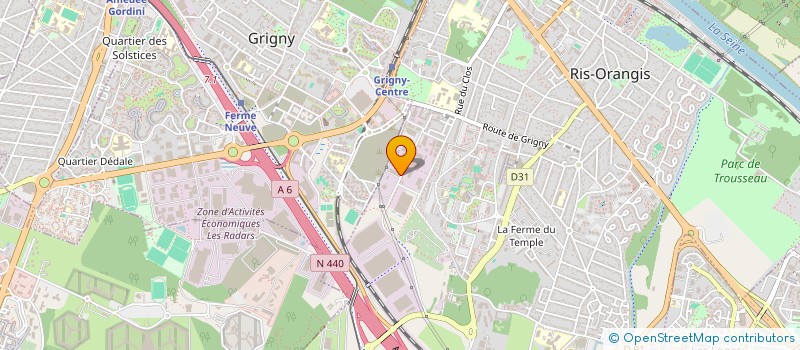 localisation de l'entreprise SIRIUS à RIS-ORANGIS
