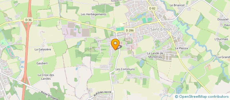 localisation de l'entreprise SIRIUS à ORGERES