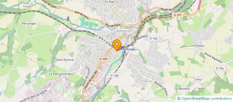 localisation de l'entreprise SIRIUS  L'ARBRESLE