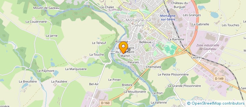 localisation de l'entreprise SIRIUS à MORTAGNE-SUR-SEVRE