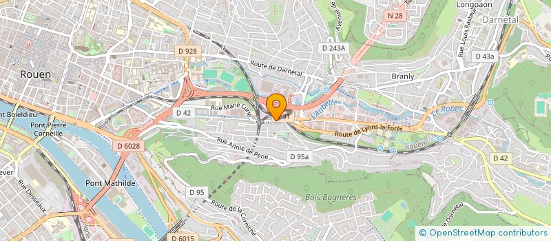 localisation de l'entreprise SIRIUS A à ROUEN