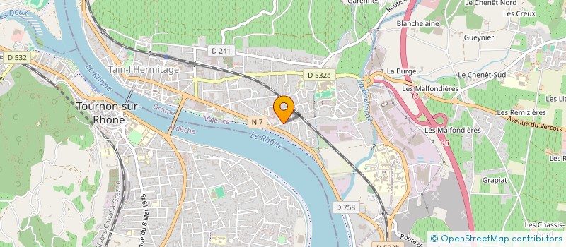 localisation de l'entreprise SIRIUS ACACIAS  TAIN-L'HERMITAGE