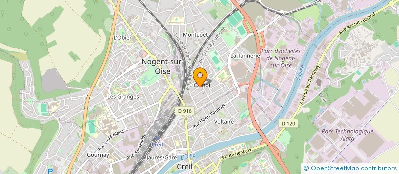 localisation de l'entreprise SIRIUS ARTIFICES  NOGENT-SUR-OISE